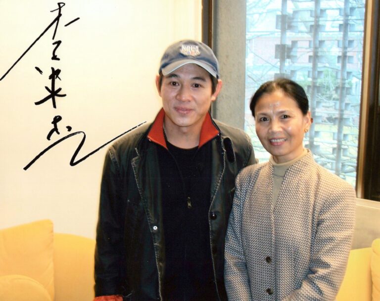 Aiping with 1974 Teammate Jet Li